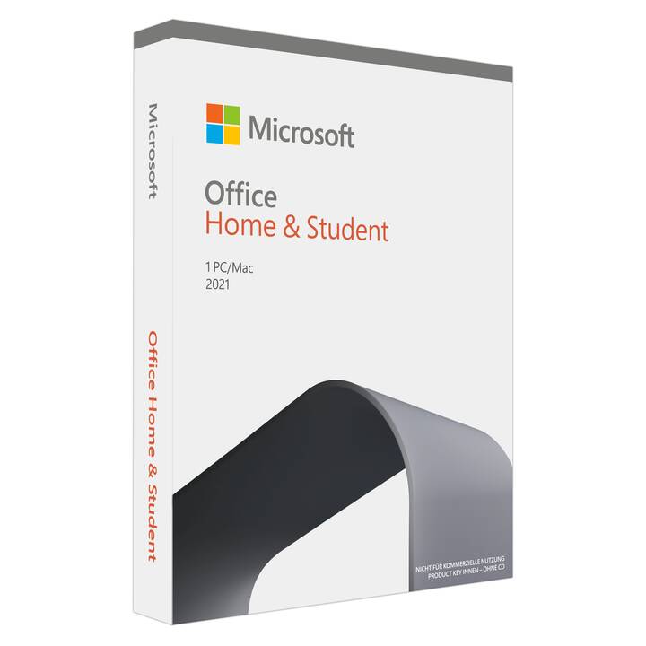 MICROSOFT Office Home and Student 2021 (Version complète, 1x, Italien, Allemand, Français)