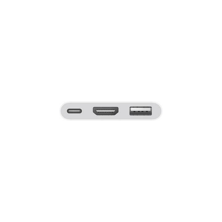 APPLE Digital AV Multiport Adattatore (USB Tipo-A, HDMI Tipo-A, USB Typ-C, USB 3.0)