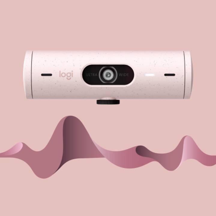 LOGITECH Brio 500 Webcam (4 MP, Rosa)