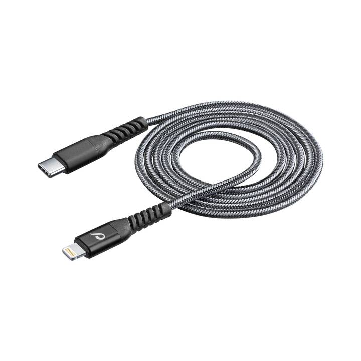 CELLULAR LINE Ultra Strong Kabel (Lightning, USB Typ-C, 1.2 m)