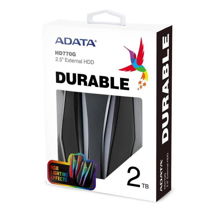 ADATA HD770G (USB Typ-A, 2 TB, Schwarz)