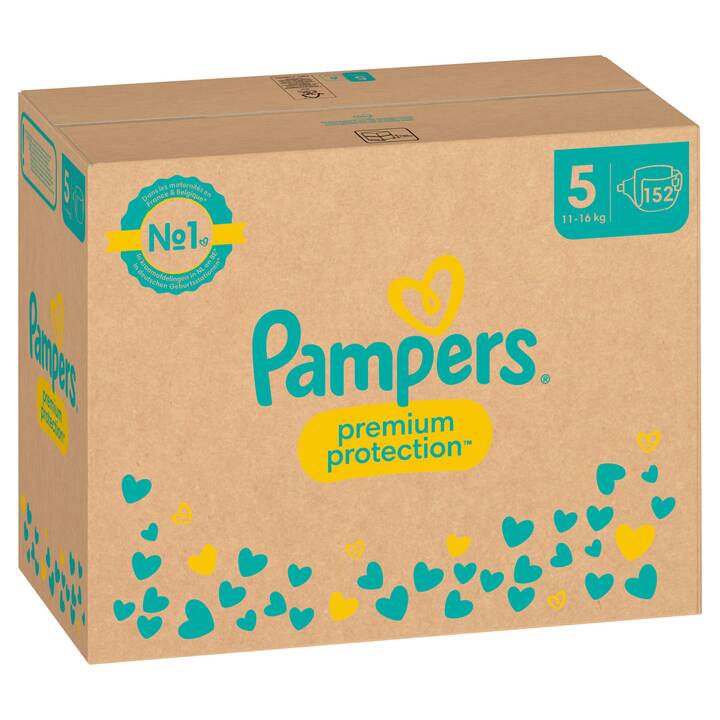PAMPERS Premium Protection 5 (Monatsbox, 152 Stück)