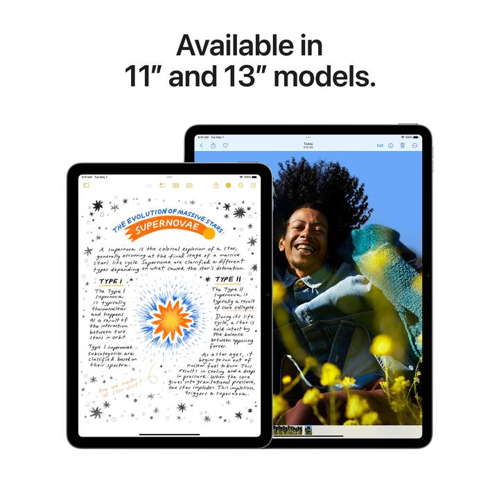 APPLE iPad Air 13 WiFi + Cellular 2024 (13", 512 GB, Space Grau)