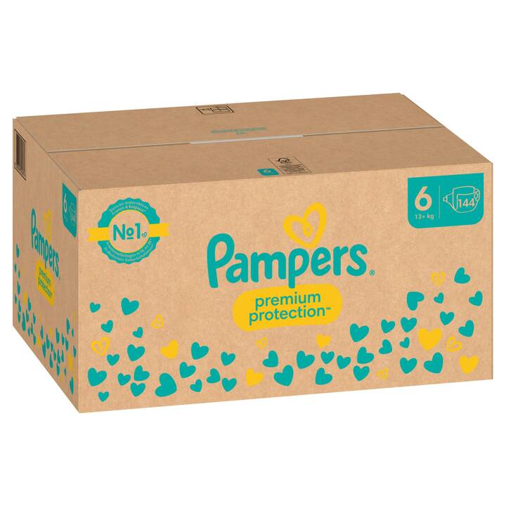 PAMPERS Premium Protection 6 (Monatsbox, 144 Stück)