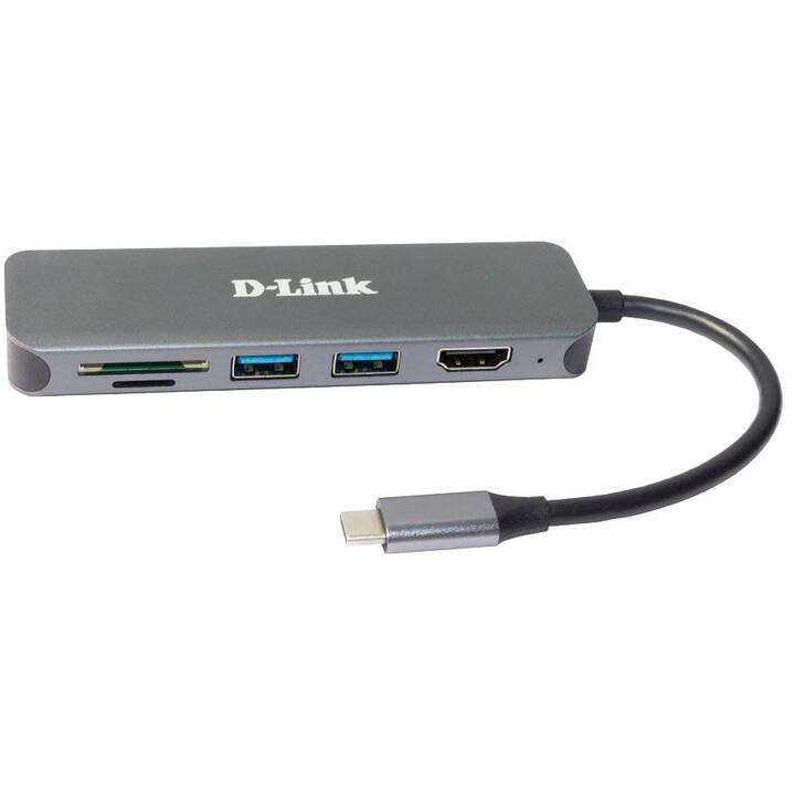 D-LINK  (4 Ports, USB Typ-C, USB Typ-A)