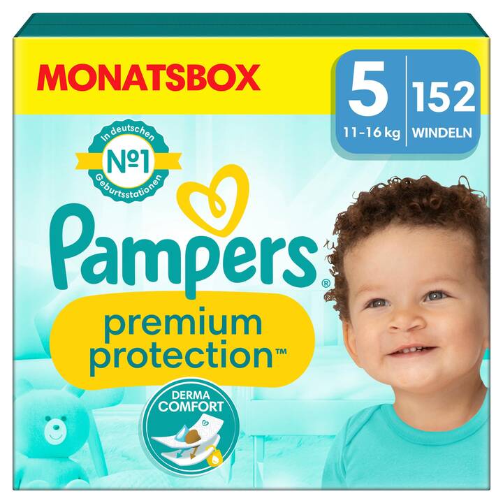 PAMPERS Premium Protection 5 (Monatsbox, 152 Stück)