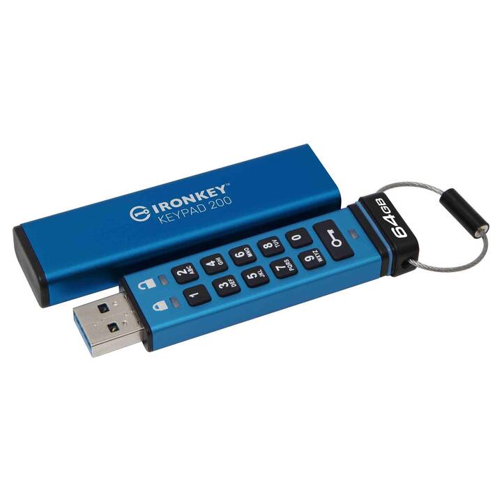 KINGSTON TECHNOLOGY IronKey Keypad 200 (64 GB, USB 3.0 di tipo A)