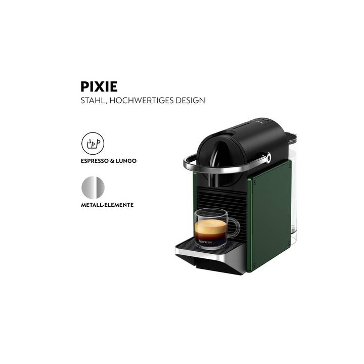 KRUPS Pixie XN3063CH (Nespresso, Dunkelgrün)