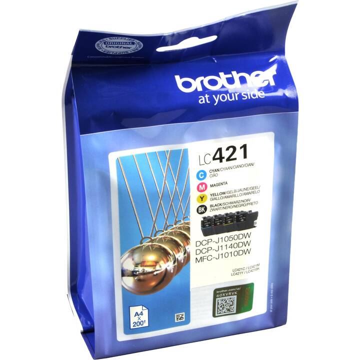 BROTHER LC 421 (Giallo, Nero, Magenta, Cyan, Multipack)