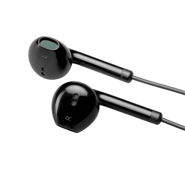 INTERTRONIC Stereo Headset Wirebuds 30 (Noir)