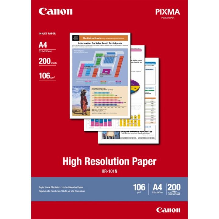 CANON HR-101 Carta fotografica (200 foglio, A4, 106 g/m2)