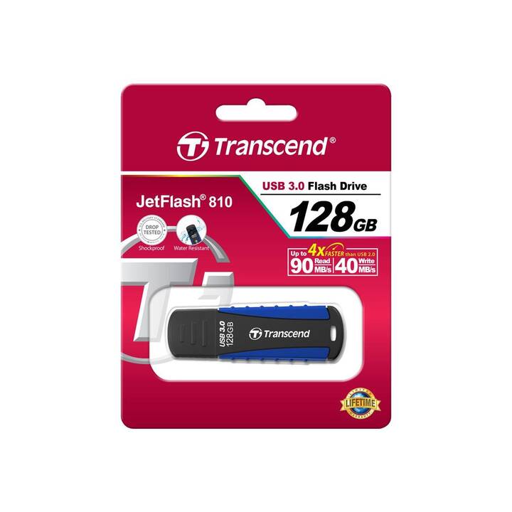 TRANSCEND JetFlash 810 (128 GB, MicroUSB 3.0 Typ-A)