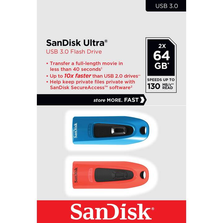 SANDISK Ultra (64 GB, USB 3.0 di tipo A)