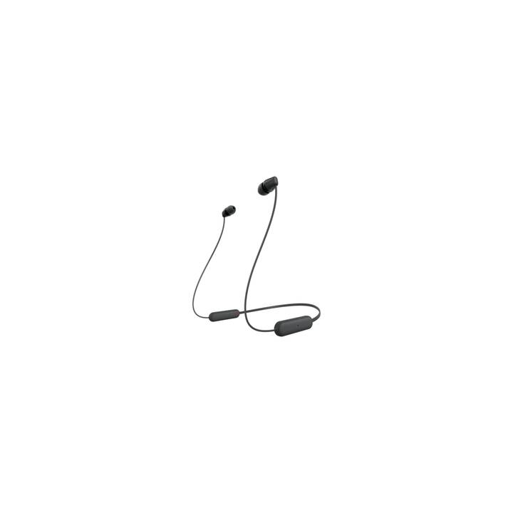 SONY WI-C100 (In-Ear, Bluetooth 5.0, Schwarz)