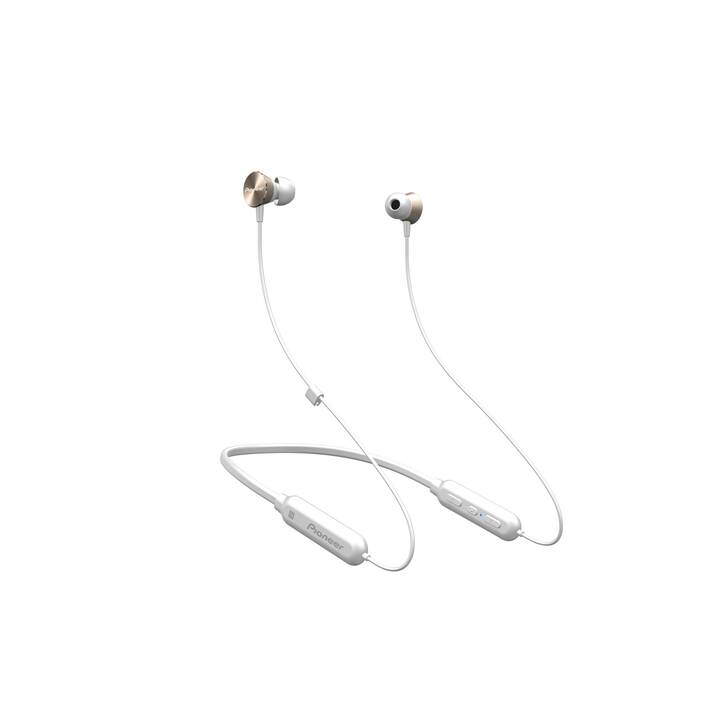 PIONEER SE-QL7BT-G (In-Ear, Bluetooth 4.1, Weiss, Gold)