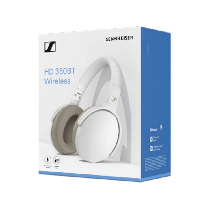 SENNHEISER HD 350BT (Over-Ear, Bluetooth 5.0, Weiss)
