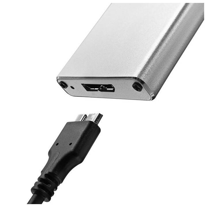 QOLTEC Festplattengehäuse 51833 (USB 3.0, SATA, M.2, USB 3.0 Typ-A)