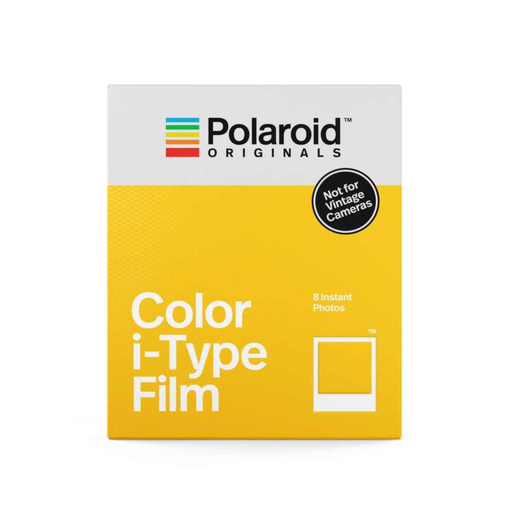 POLAROID Color i-Type - 8x Sofortbildfilm (Polaroid i-Type, Weiss)