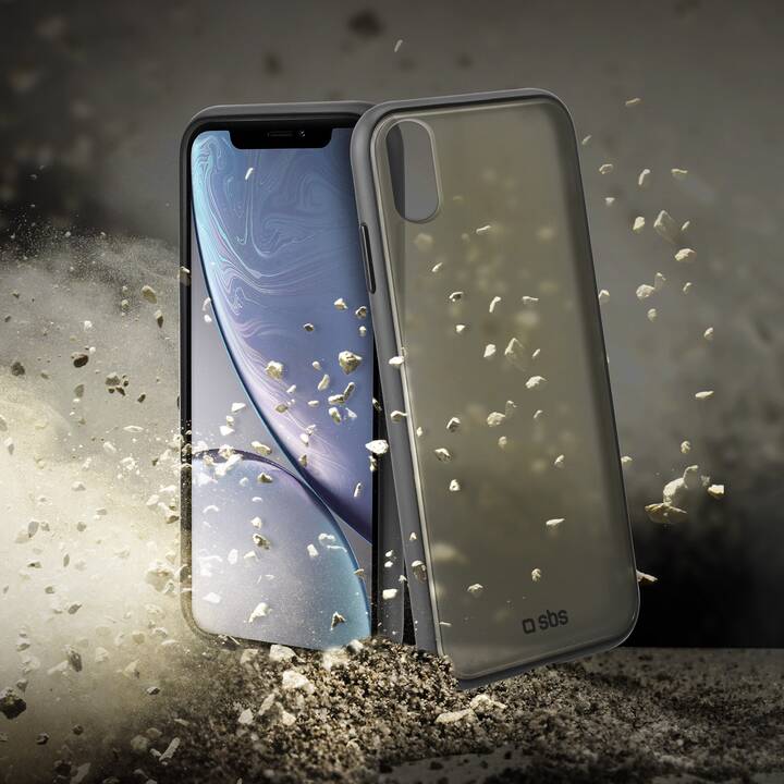 SBS Backcover Hardcover (iPhone XR, Gris)