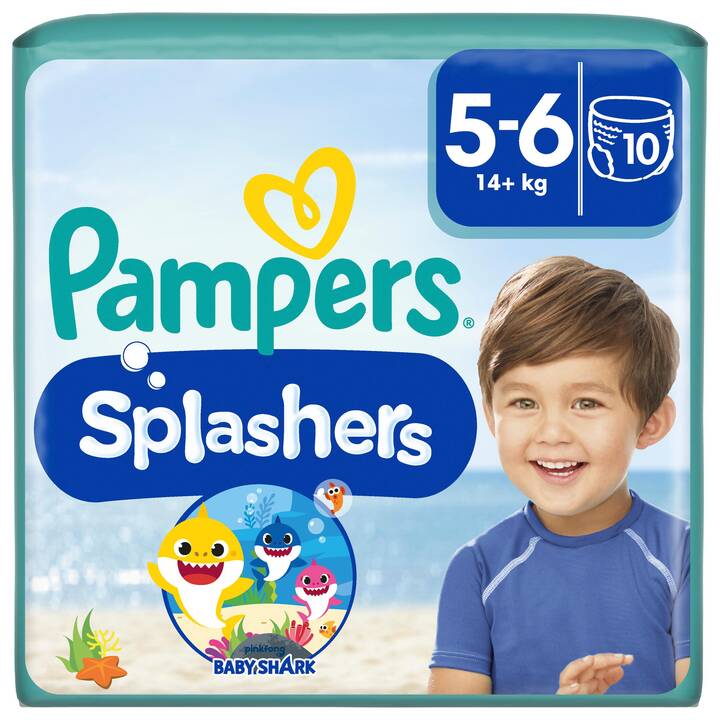 PAMPERS Splashers 5 (Peloton, 10 pièce)
