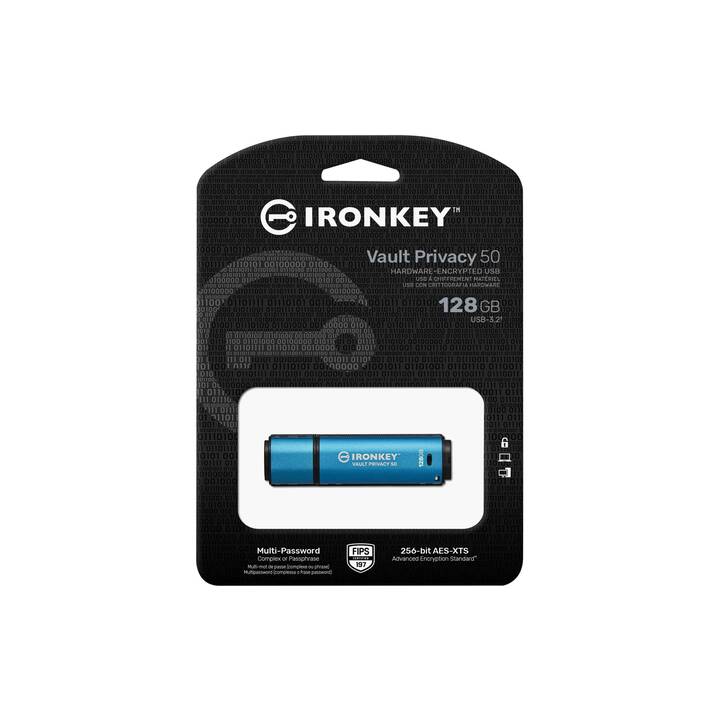 KINGSTON TECHNOLOGY IronKey Vault Privacy 50 (128 GB, USB 3.0 Typ-A)