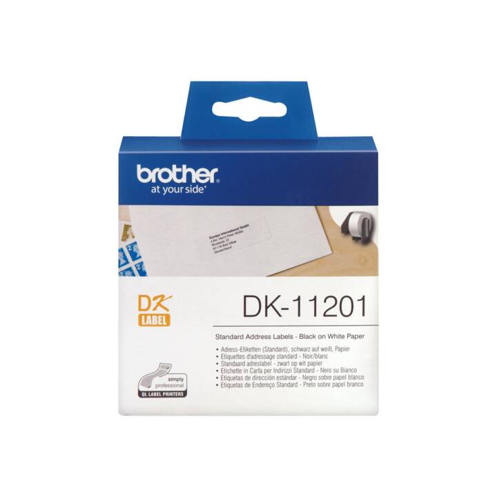 BROTHER DK-11201 Rouleau d'étiquettes (1 pièce, 29 mm x 36 m)