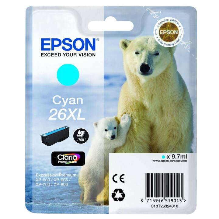 EPSON T26324012 (Cyan, 1 Stück)