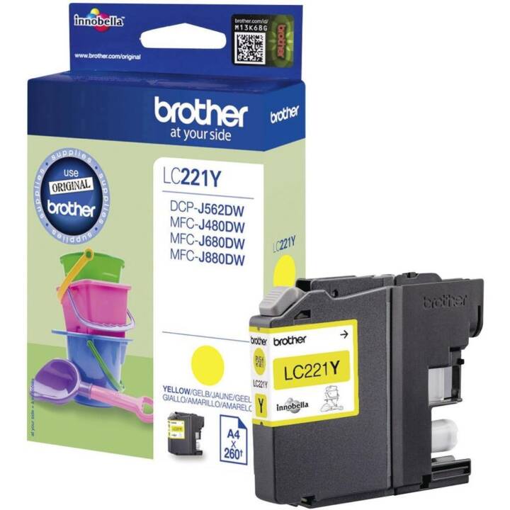 BROTHER LC-221Y (Giallo, 1 pezzo)