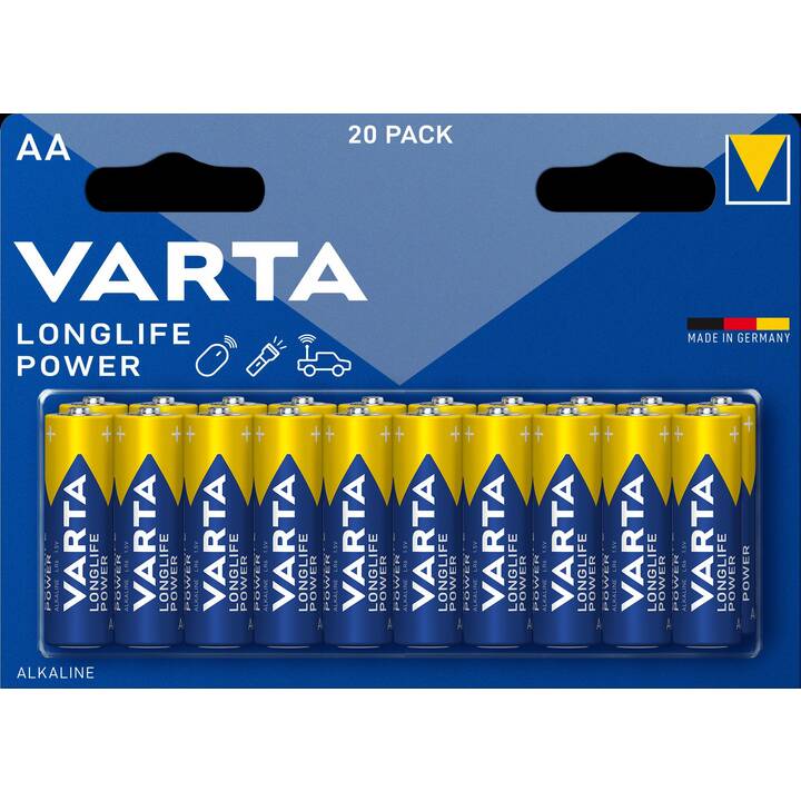 VARTA Batterie (AA / Mignon / LR6, 20 Stück)