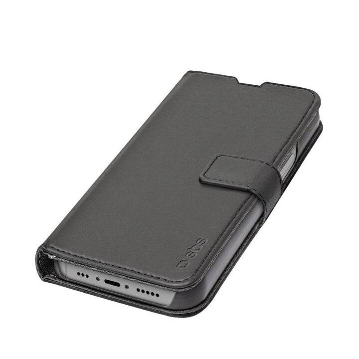 SBS Flipcover Book Case Wallet (iPhone 14 Pro, Schwarz)