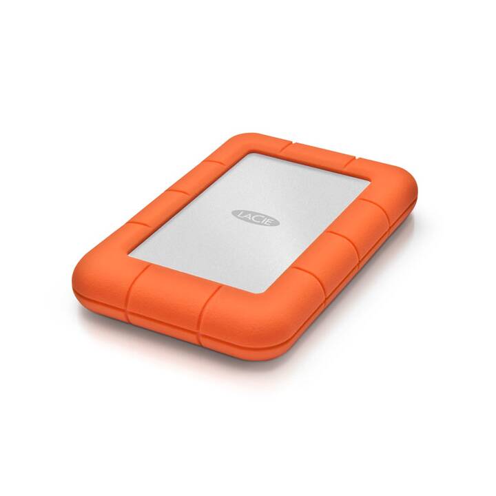 LACIE Rugged Mini (USB Typ-C, 2 TB, Orange)