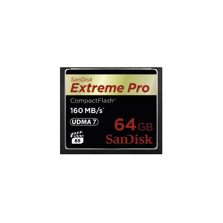 SANDISK Compact Flash Extreme PRO 64 GB (UHS-I Class 1, 160 MB/s)