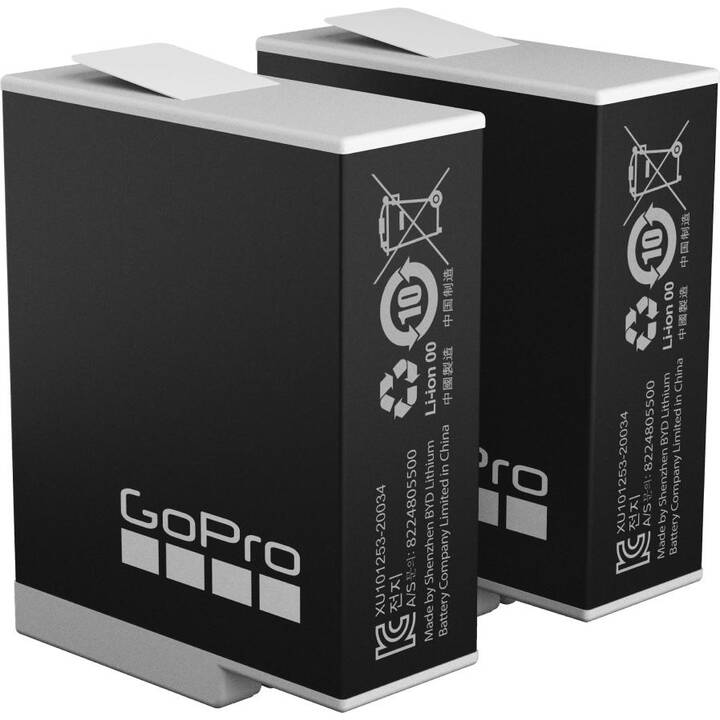 GOPRO Ersatzakku Enduro 2 Pack (Schwarz)