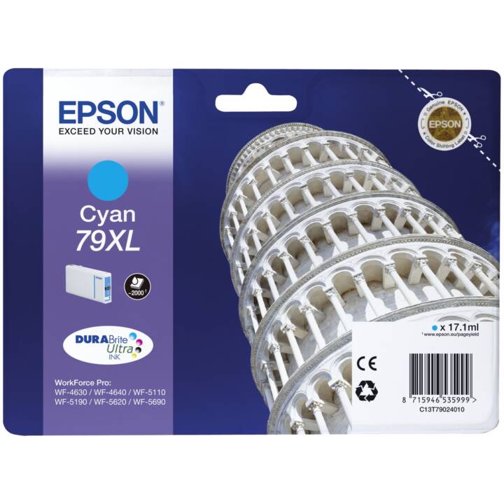 EPSON T790 XL (Cyan, 1 pièce)
