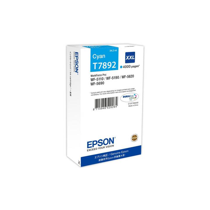 EPSON C13T789240 (Cyan, 1 Stück)