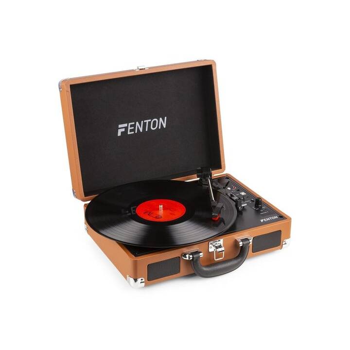 FENTON RP115F Plattenspieler (Braun)