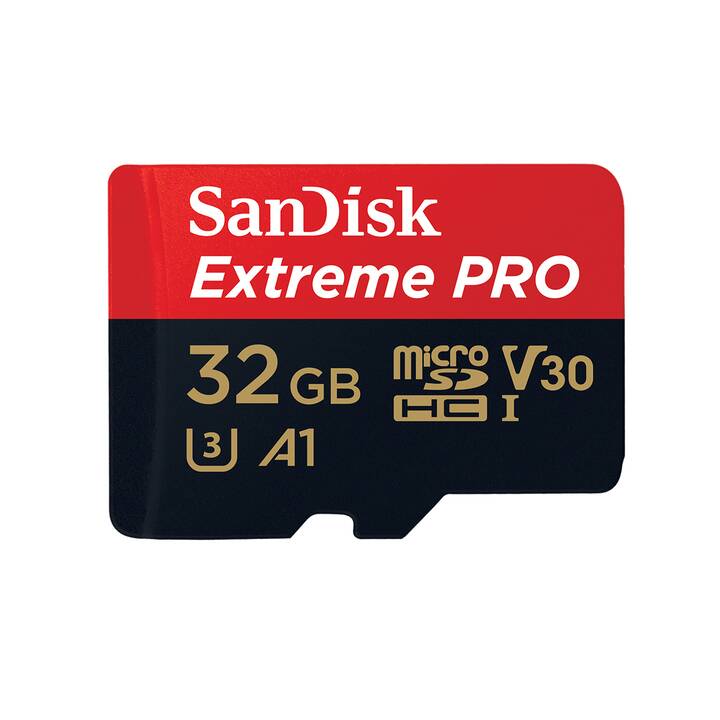 SANDISK MicroSD Extreme Pro (Video Class 30, UHS-I Class 3, 32 Go, 100 Mo/s)