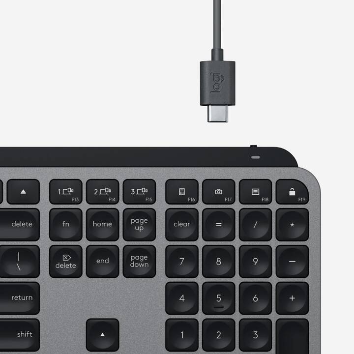 LOGITECH Master MX Keys for Mac (USB, Bluetooth, Schweiz)
