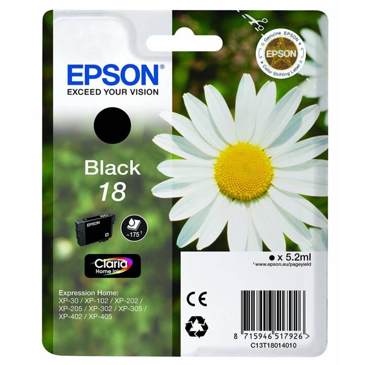 EPSON C13T18014012 (Noir, 1 pièce)
