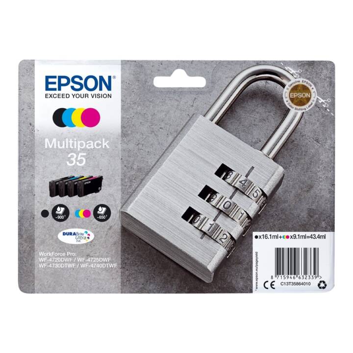 EPSON C13T35864010 (Gelb, Schwarz, Magenta, Cyan, Multipack)