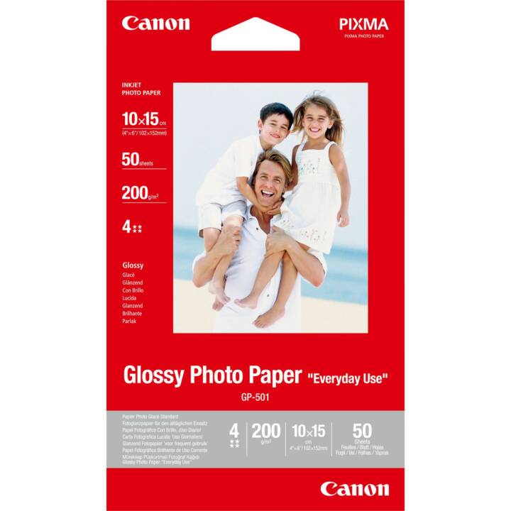 CANON GP-501 Carta fotografica (50 foglio, 100 x 150 mm, 200 g/m2)