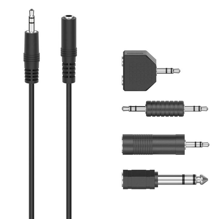 INTERTRONIC Jack Connection Kit Câble adapteur (Jack 3.5 mm, Jack 6.3 mm, 2.5 m)