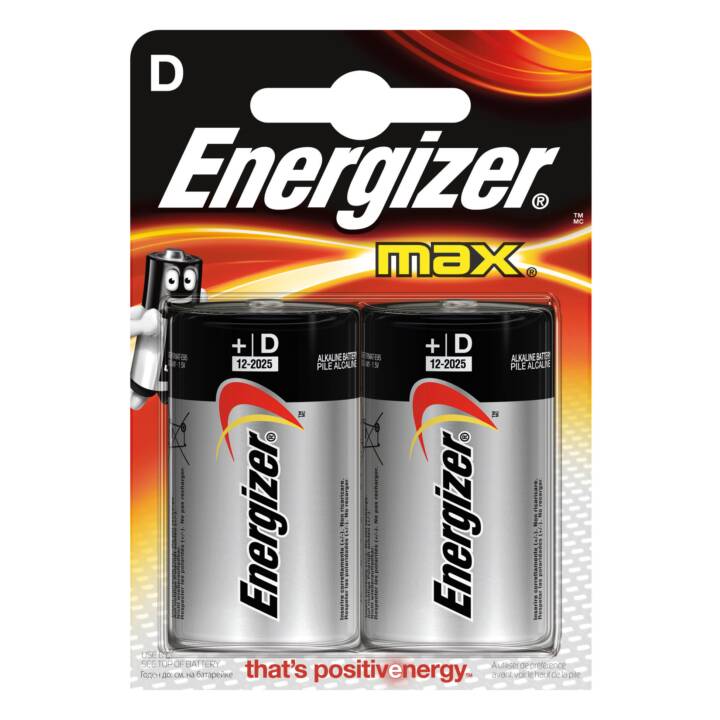 ENERGIZER Batterie (D / Mono / LR20, 2 Stück)