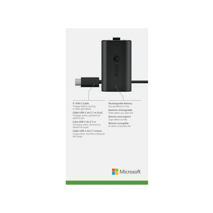 MICROSOFT Play & Charge Kit Stazione di carico (Microsoft Xbox Series X, Nero)