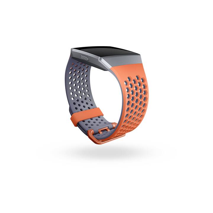 FITBIT Armband (Fitbit, Ionic, Orange, Grau)