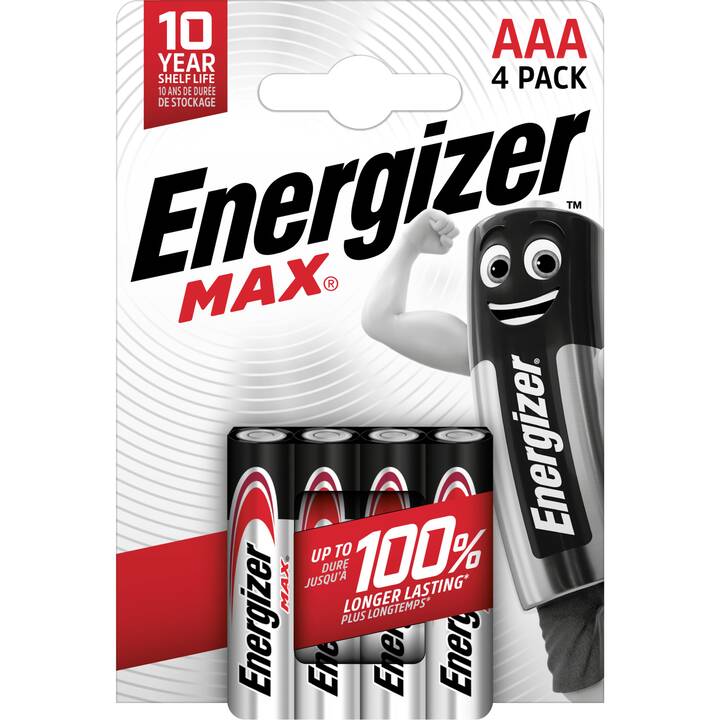 ENERGIZER Max Batterie (AAA / Micro / LR03, 4 pièce)