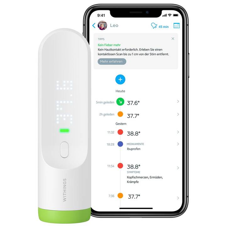 WITHINGS Thermomètre infrarouge Smart Thermo SCT01
