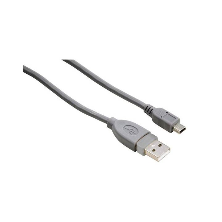 INTERTRONIC USB-Kabel (USB 2.0 Typ-A, Mini USB 2.0 Typ-B, 1.8 m)