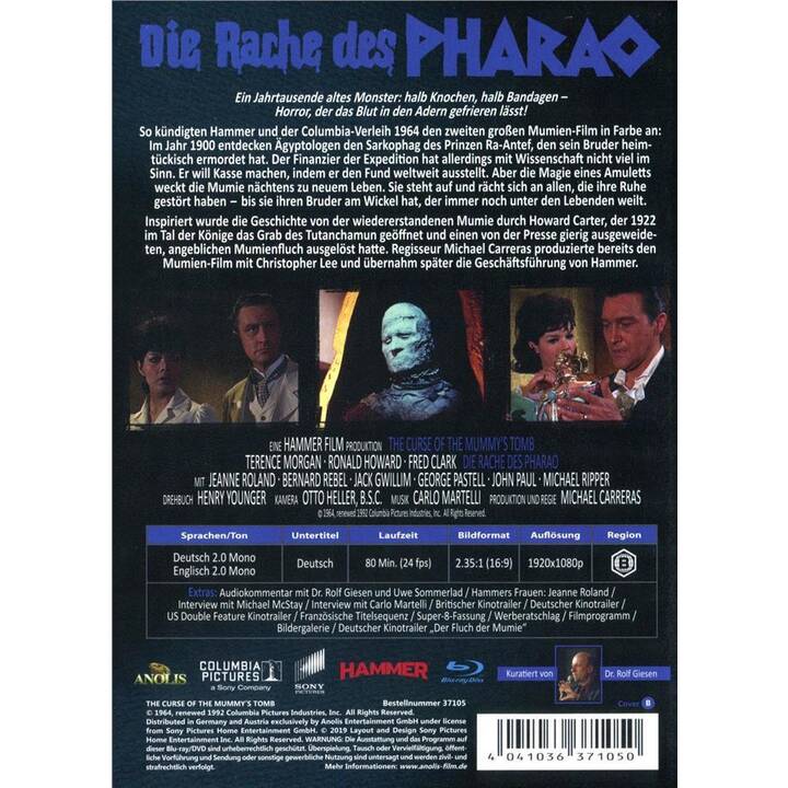 Die Rache des Pharao (4k, Mediabook, DE, EN)