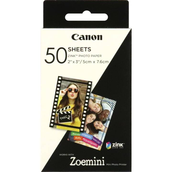 CANON ZP-2030 Fotopapier (50 Blatt, 50 x 75 mm, 290 g/m2)